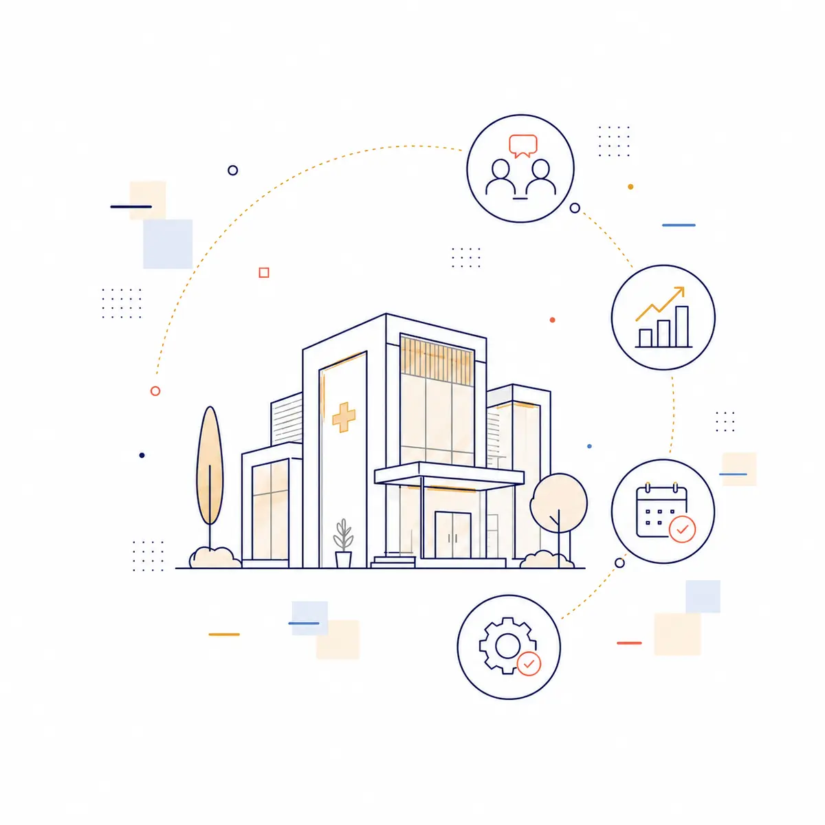 Mondrian Health private hospital planning illustration