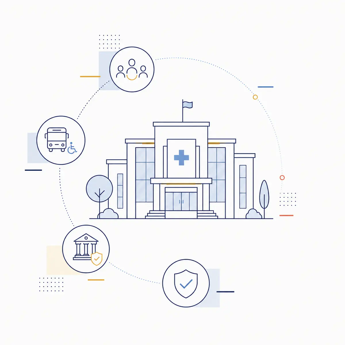 Mondrian Health public health services illustration
